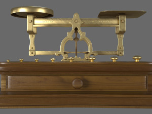 Vintage pharmacy scales Modelo 3D