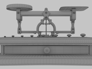 Vintage pharmacy scales Modelo 3D