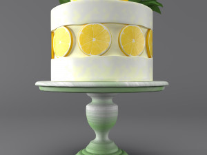 Lemon cake Modelo 3D