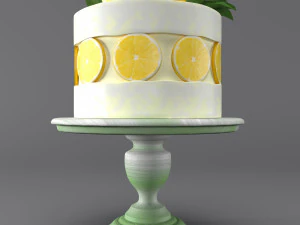 Bolo De Lim&atilde;o Modelo 3D