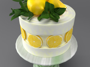Lemon cake Modelo 3D