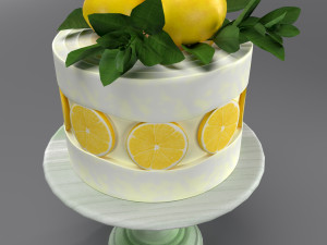 Lemon cake Modelo 3D