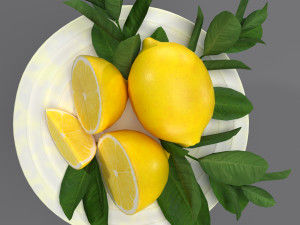 Lemon cake Modelo 3D