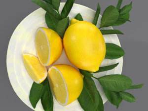 Bolo De Lim&atilde;o Modelo 3D