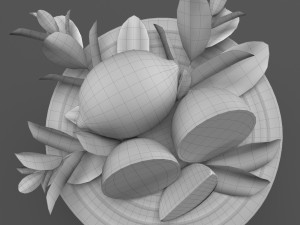 Lemon cake Modelo 3D