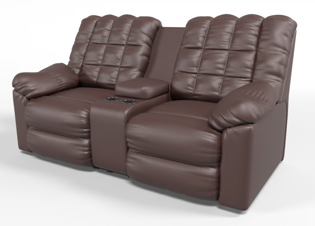 Leather sofa Modelo 3D .c4d .max .obj .3ds .fbx .stl .blend 