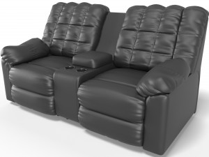 Leather sofa Modelo 3D