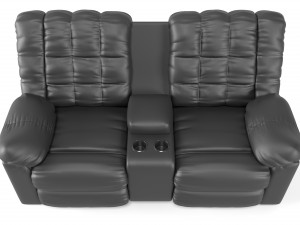 Leather sofa Modelo 3D