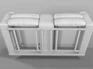 Leather sofa Modelo 3D