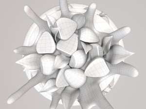 Strawberry cake Model 3D