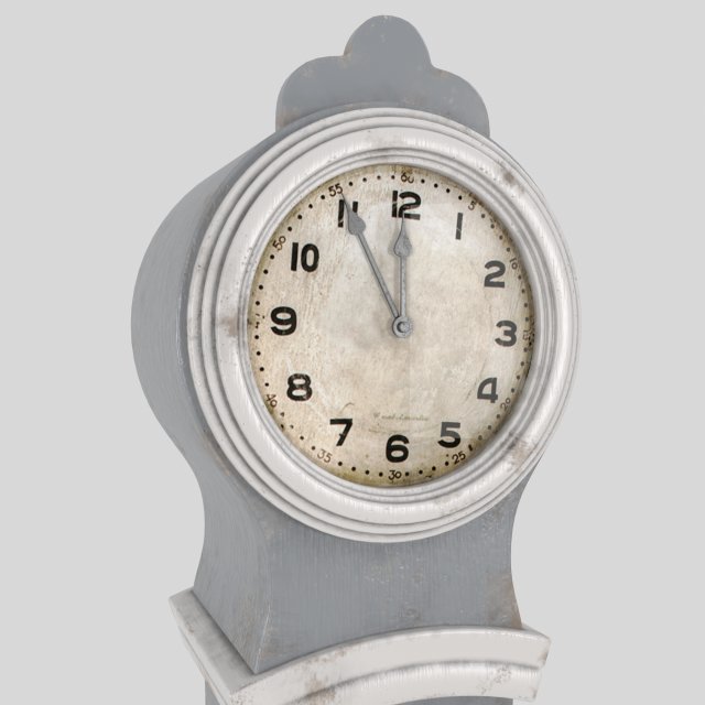 Antique grandfather clock 3D 模型 .c4d .max .obj .3ds .fbx .stl .blend 