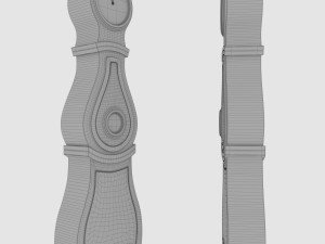 Antique grandfather clock 3D 模型