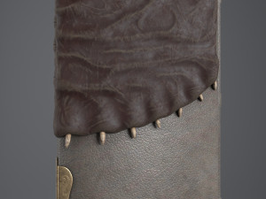 Leather book 3D Model
