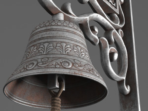 Garden Hanging Door Bell with Welcome 3D-Modell