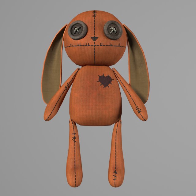 Rabbit doll Modelo 3D .c4d .max .obj .3ds .fbx .stl .blend 