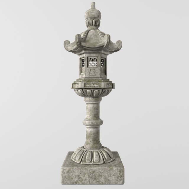 Pagoda Lantern Modelo 3D .c4d .max .obj .3ds .fbx .stl .blend 
