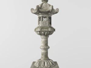 Пагода Фонарь 3D Модель