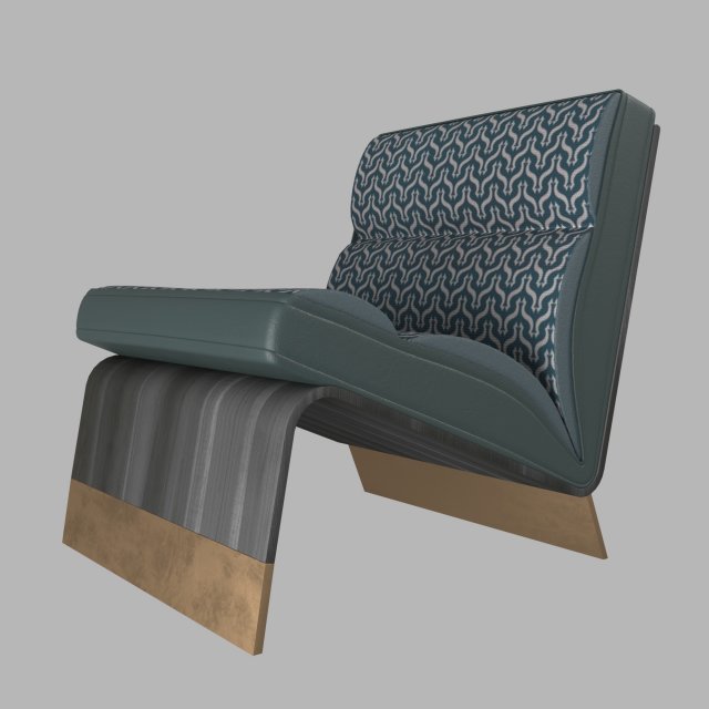 Armchair Modello 3D .c4d .max .obj .3ds .fbx .stl .blend 