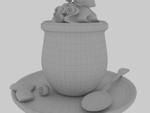 Lemon dessert 3D Model