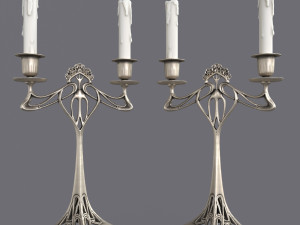 Two-arm candelabra 3Dモデル