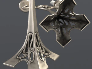 Two-arm candelabra 3D Model