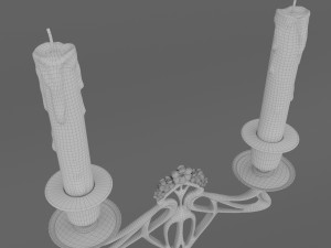 Two-arm candelabra 3Dモデル
