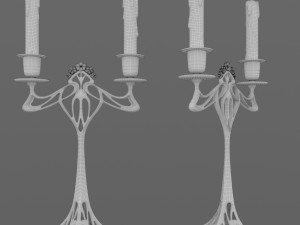 Two-arm candelabra 3Dモデル