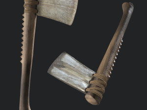 Ancient Bone Ax 3D Модель