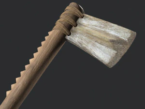 Ancient Bone Ax 3D Model