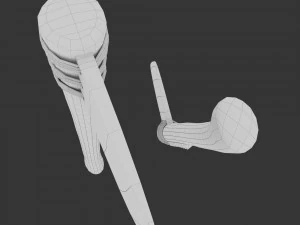 Ancient Bone Ax 3D Model