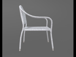 Wicker furniture set 3D Model