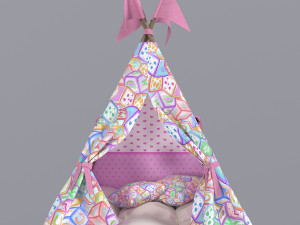 Childrens tent wigwam 3D-Modell