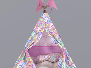 Childrens tent wigwam 3D Model