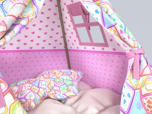 Childrens tent wigwam 3D-Modell
