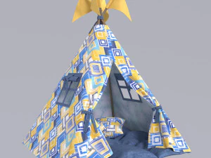Childrens tent wigwam 3D Model