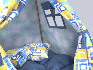 Childrens tent wigwam 3D Model