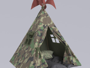 Childrens tent wigwam 3D-Modell