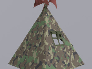 Childrens tent wigwam 3D-Modell