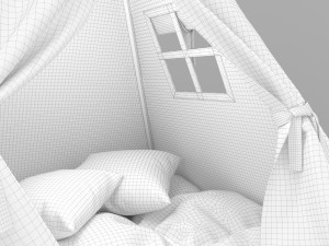 Childrens tent wigwam 3D-Modell
