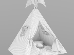 Childrens tent wigwam 3D-Modell