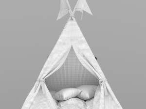 Childrens tent wigwam 3D-Modell