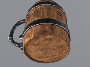 Wooden beer mug 3Dモデル