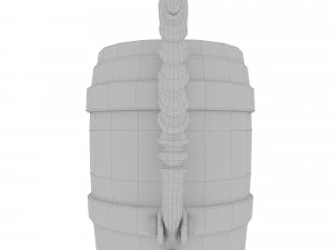 Wooden beer mug 3D Model