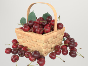 Cherry basket Modelo 3D