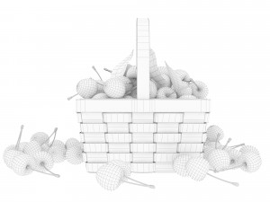 Cherry basket Modelo 3D