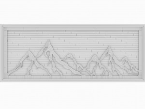 Wall Hanging Metal and wood 3D-Modell