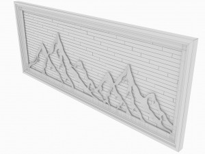 Wall Hanging Metal and wood 3D-Modell