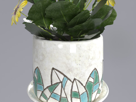 Flower in a pot 3Dモデル