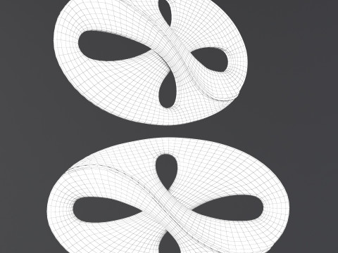 Decorative carved planks Modelo 3D