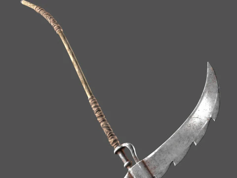 Scarecrow reaper with scythe 3D Model